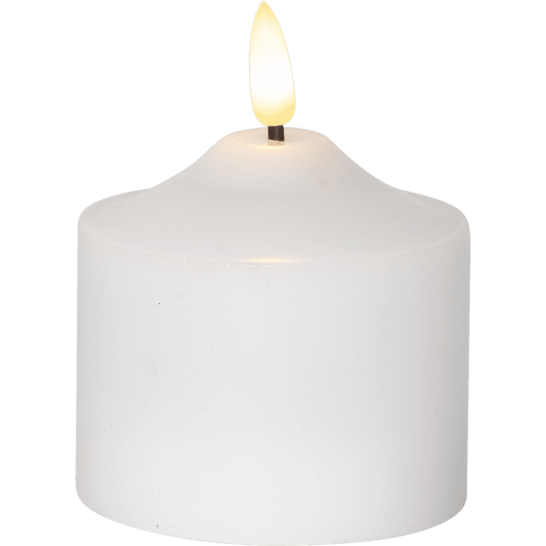 Alternativ bild 0 för Star Trading - Flamme LED-Blockljus med timer 9,5 cm Vit