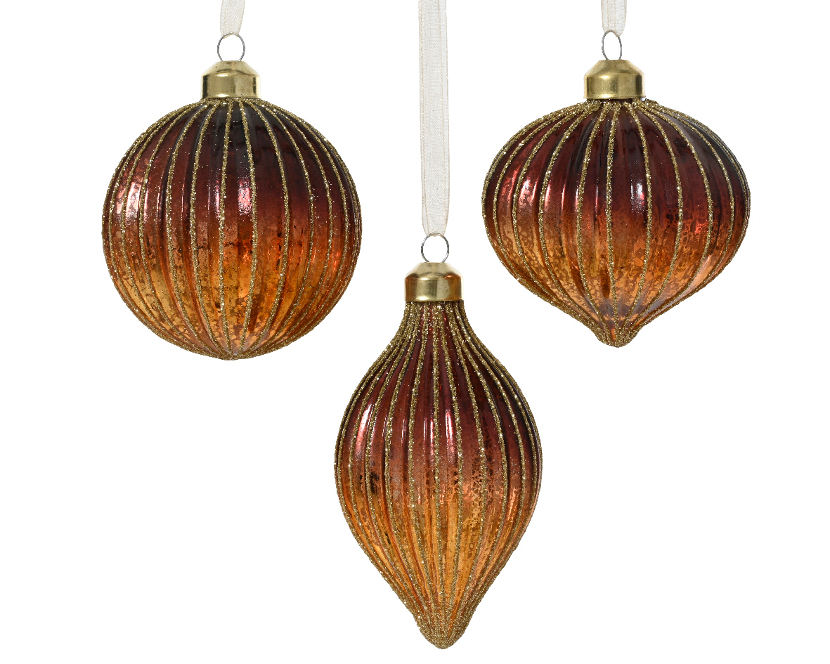 Juldekoration Brun (Variant: Rund)
