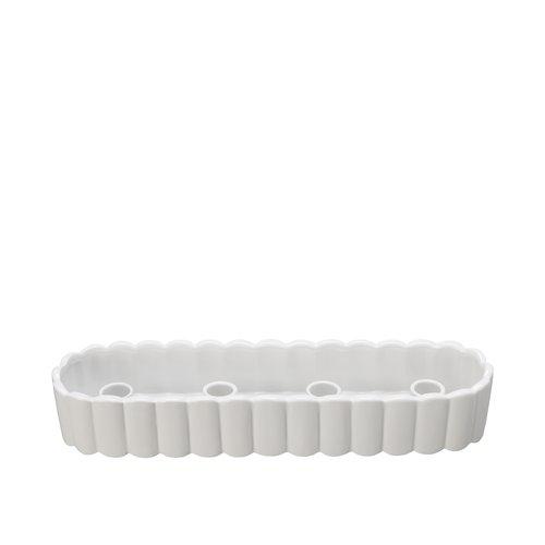 Ljusstake Edna Vit 37x9x6cm