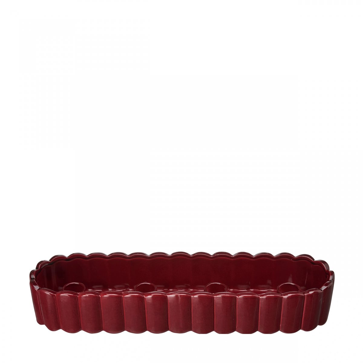 Ljusstake Edna Röd 37x9x6cm