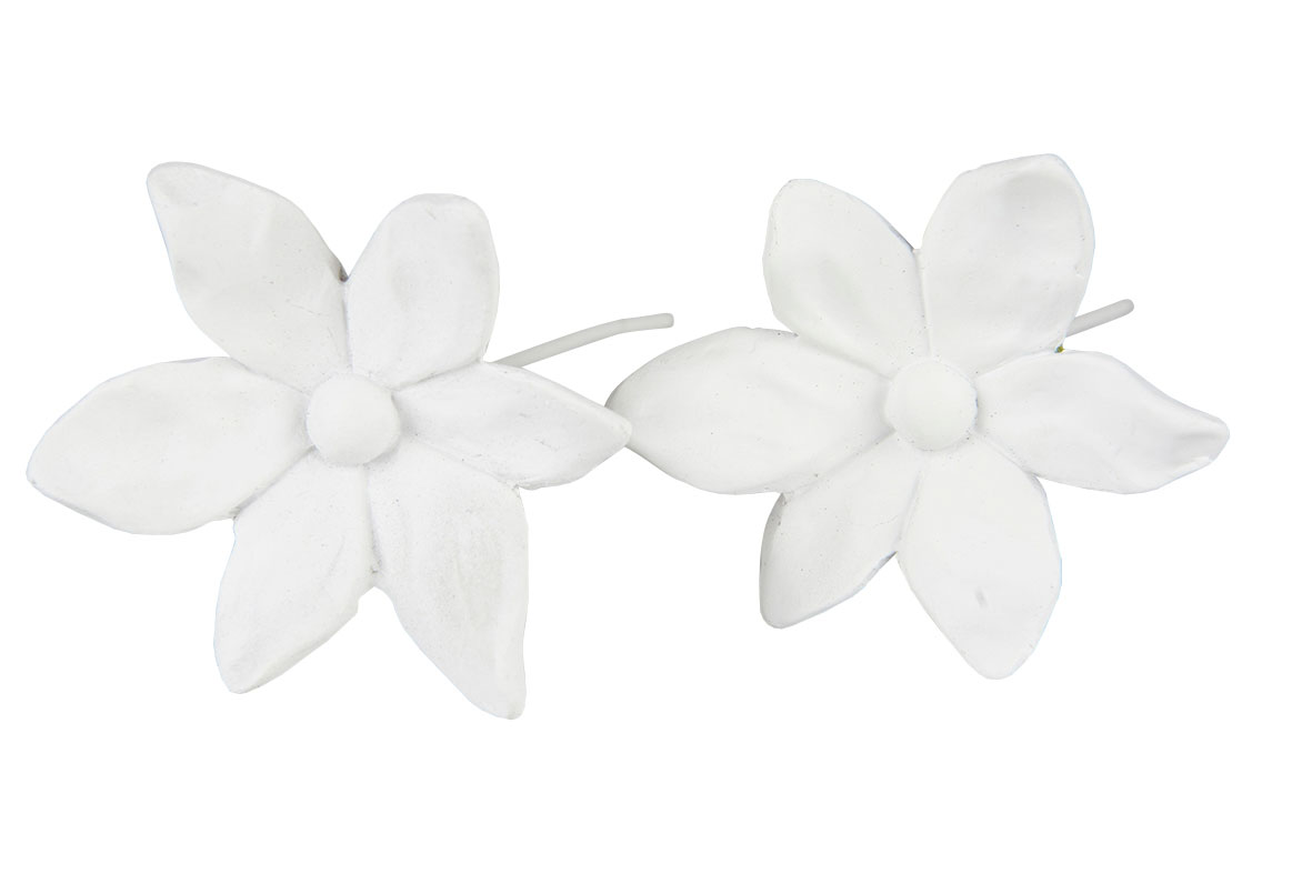 Blomma stick vit 5cm