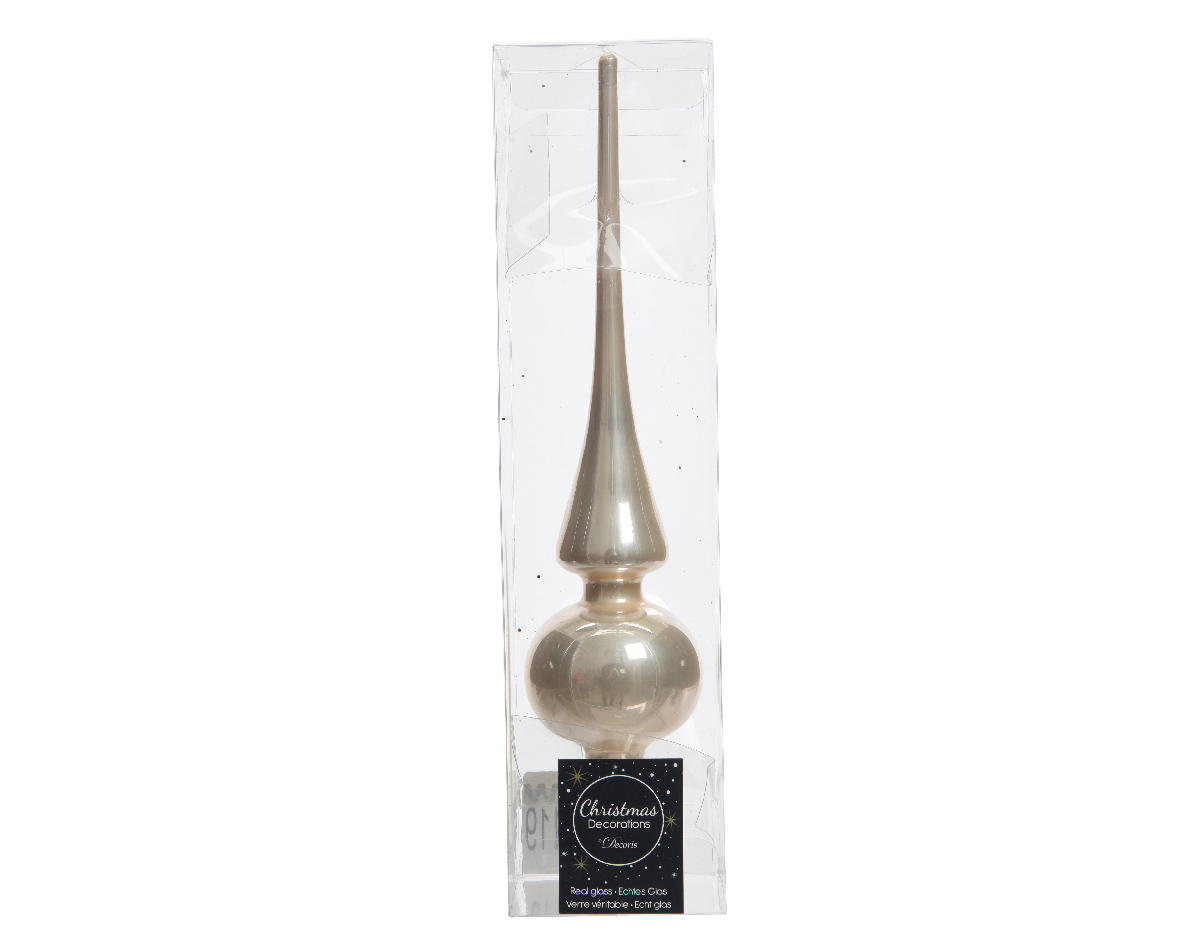 Julgranstopp 6x26cm Pärlemor Pearl