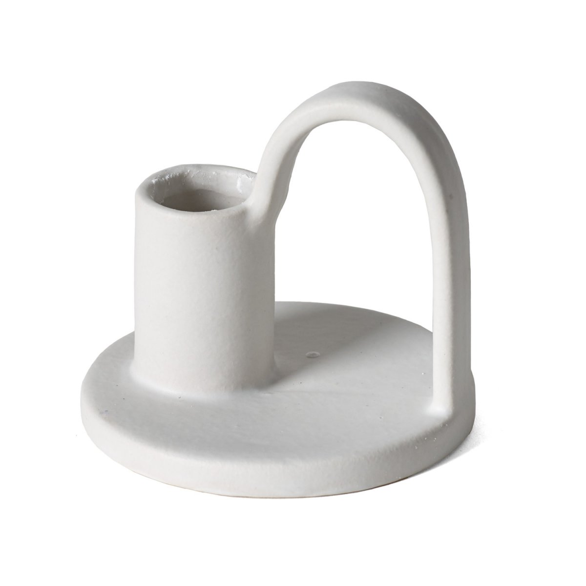 Ljusstake Gränna Vit 8x7,5cm