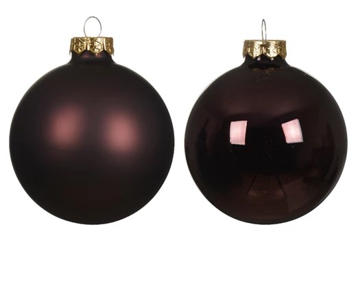 Julkula 8cm Mörkbrun 6-pack Black Truffle