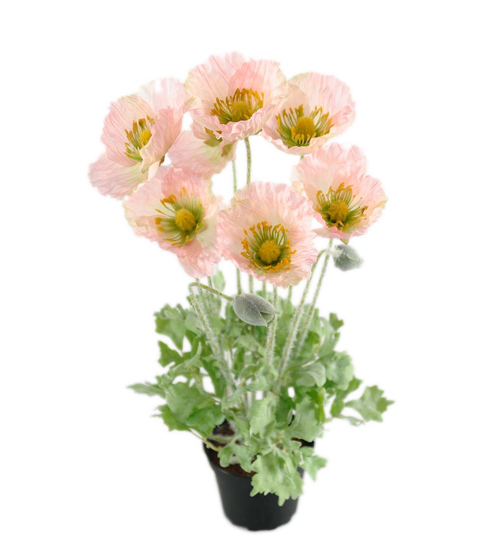 Vallmo Rosa 40cm, Konstgjord