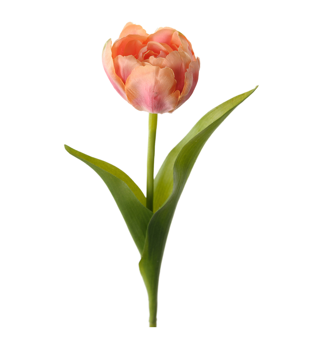 Tulpan Dubbel Aprikos 36cm, Konstgjord