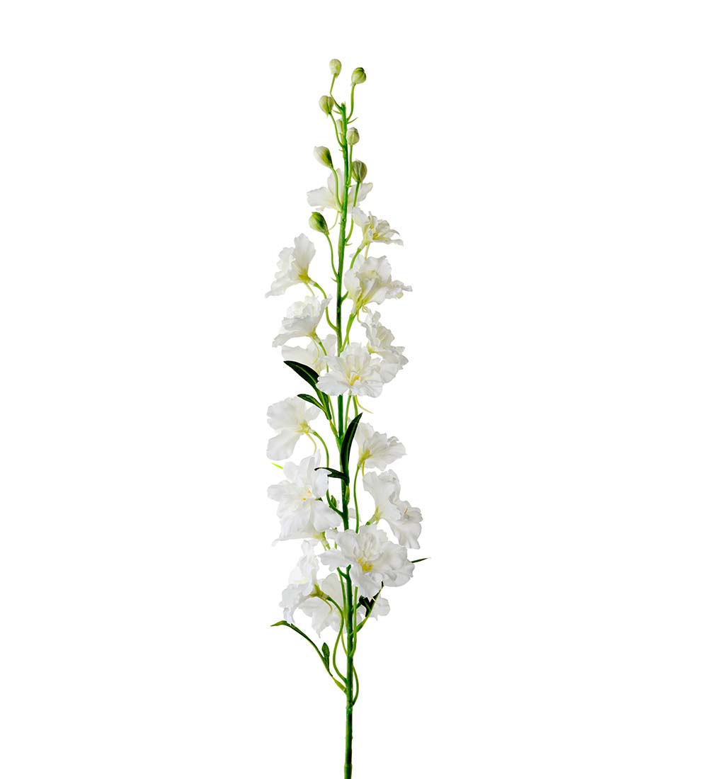 Delphinium Vit 90 cm, Konstgjord