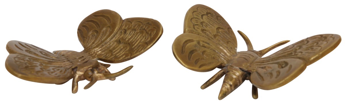 Fjäril Mässing 7x5cm
