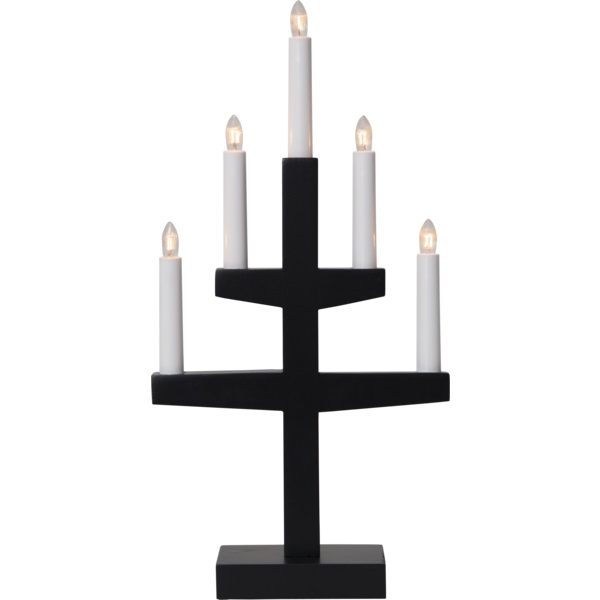 Ljusstake Trapp Svart 24x46x9cm