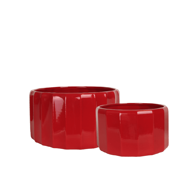 Kruka Röd (Storlek: 17xH9,5cm)
