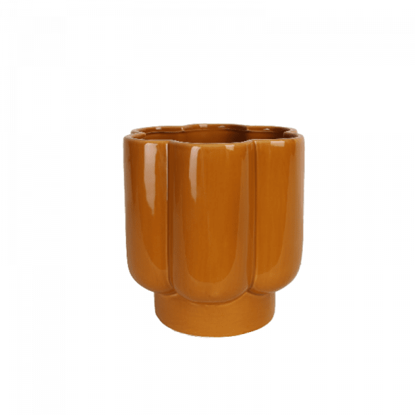 Kruka Blomma Senapsgul 16x16cm