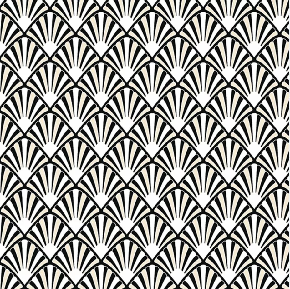 Servetter 3-lags 33x33cm 20-pack Art Deco