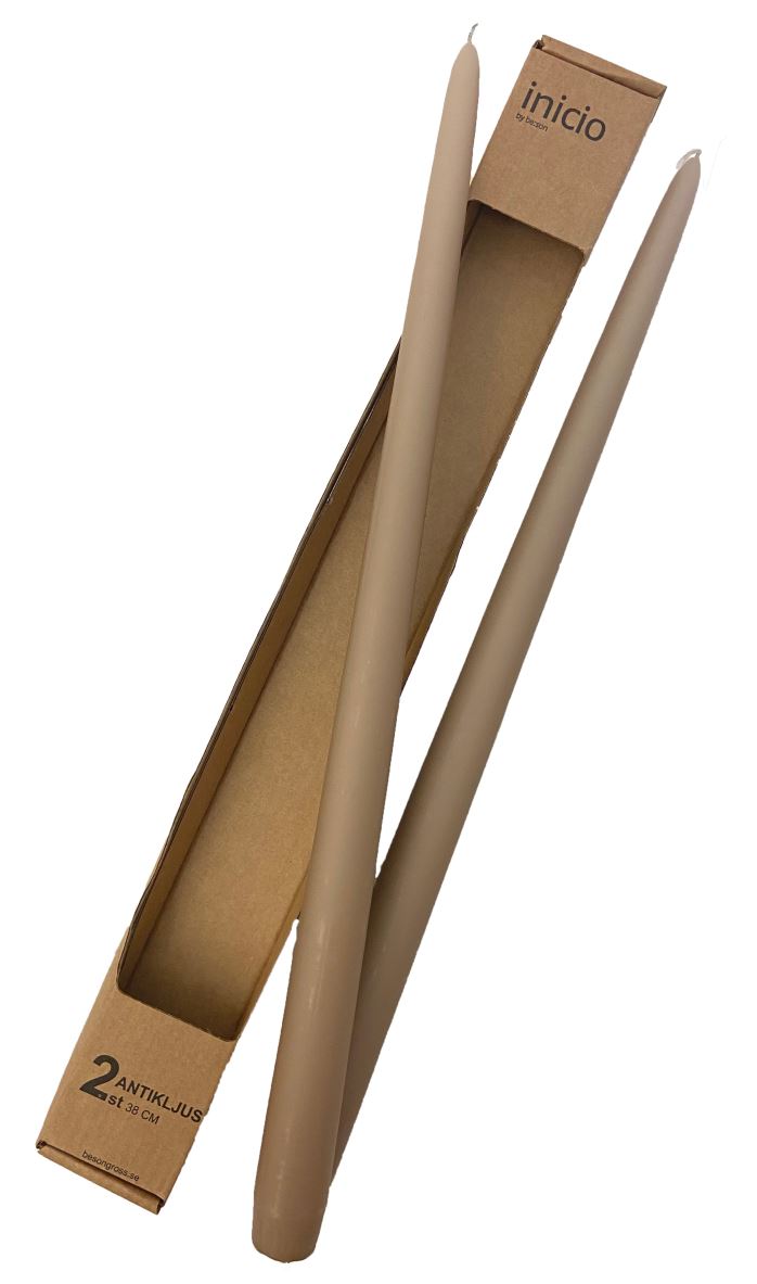Antikljus 38cm Latte 10,5h 2-pack