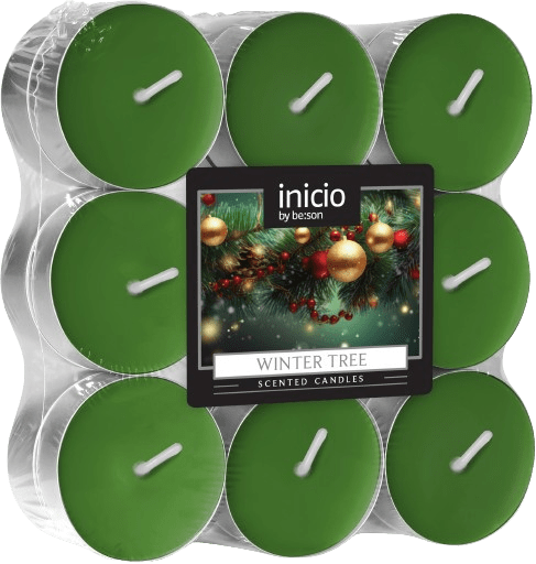 Doftvärmeljus 4h Winter Tree 18-pack