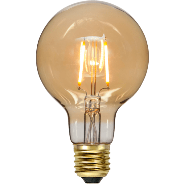 Glödlampa LED Amber E27 G80 2000K 80lm