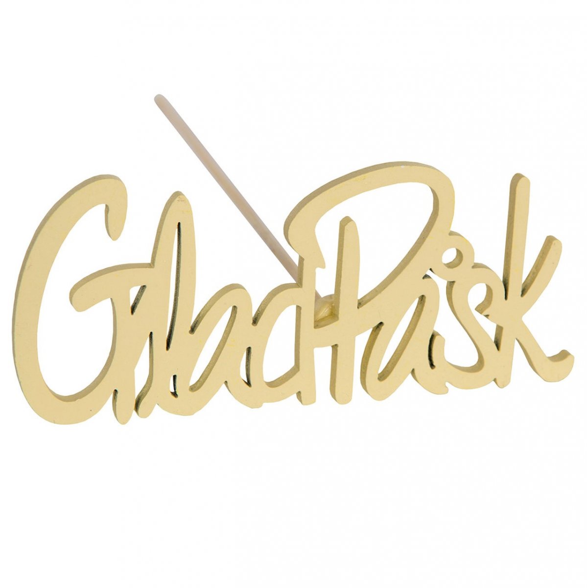 Glad Påsk stick gul 9x4cm