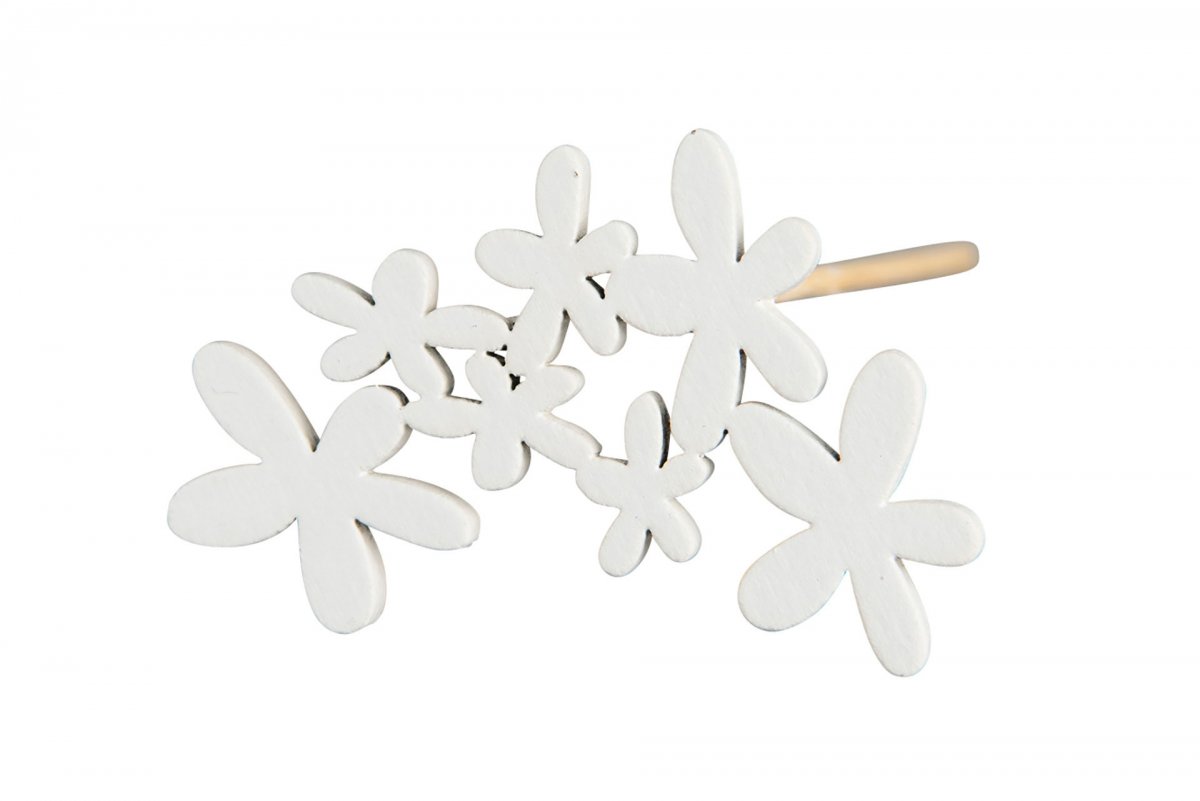 Blombukett sticks vit 6x4cm