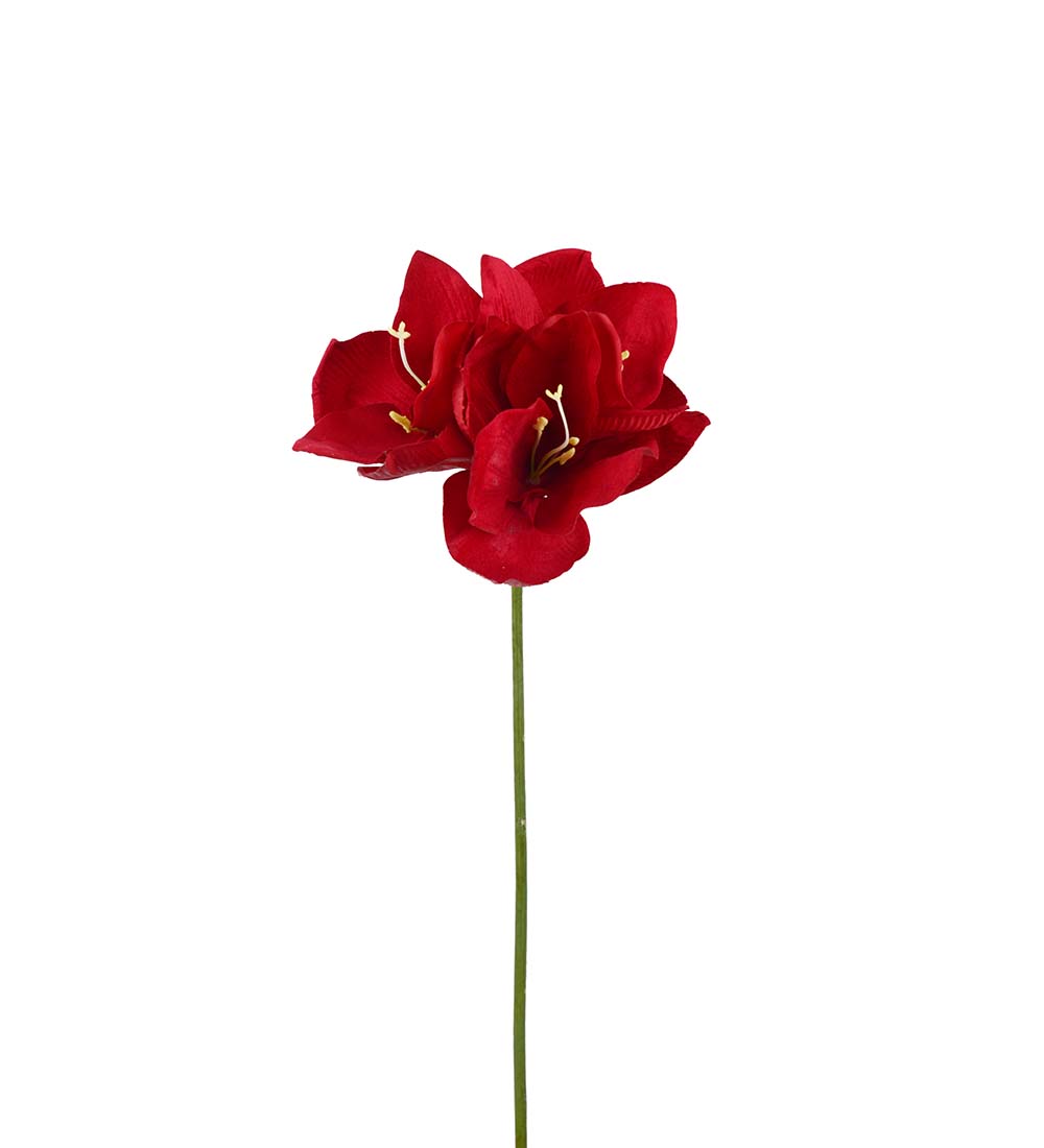 Amaryllis R&ouml;d 63cm, Konstgjord