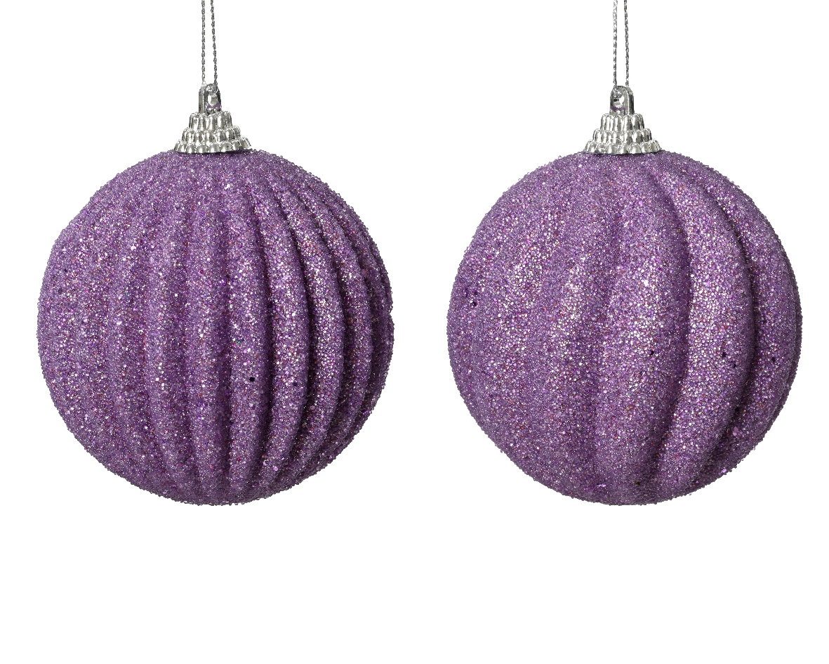 Julkula 8cm Lila Crystal Lilac (Variant: Smalt mönster)