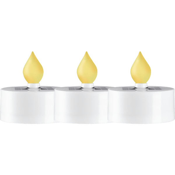 Värmeljus Saul Solcell 3-pack