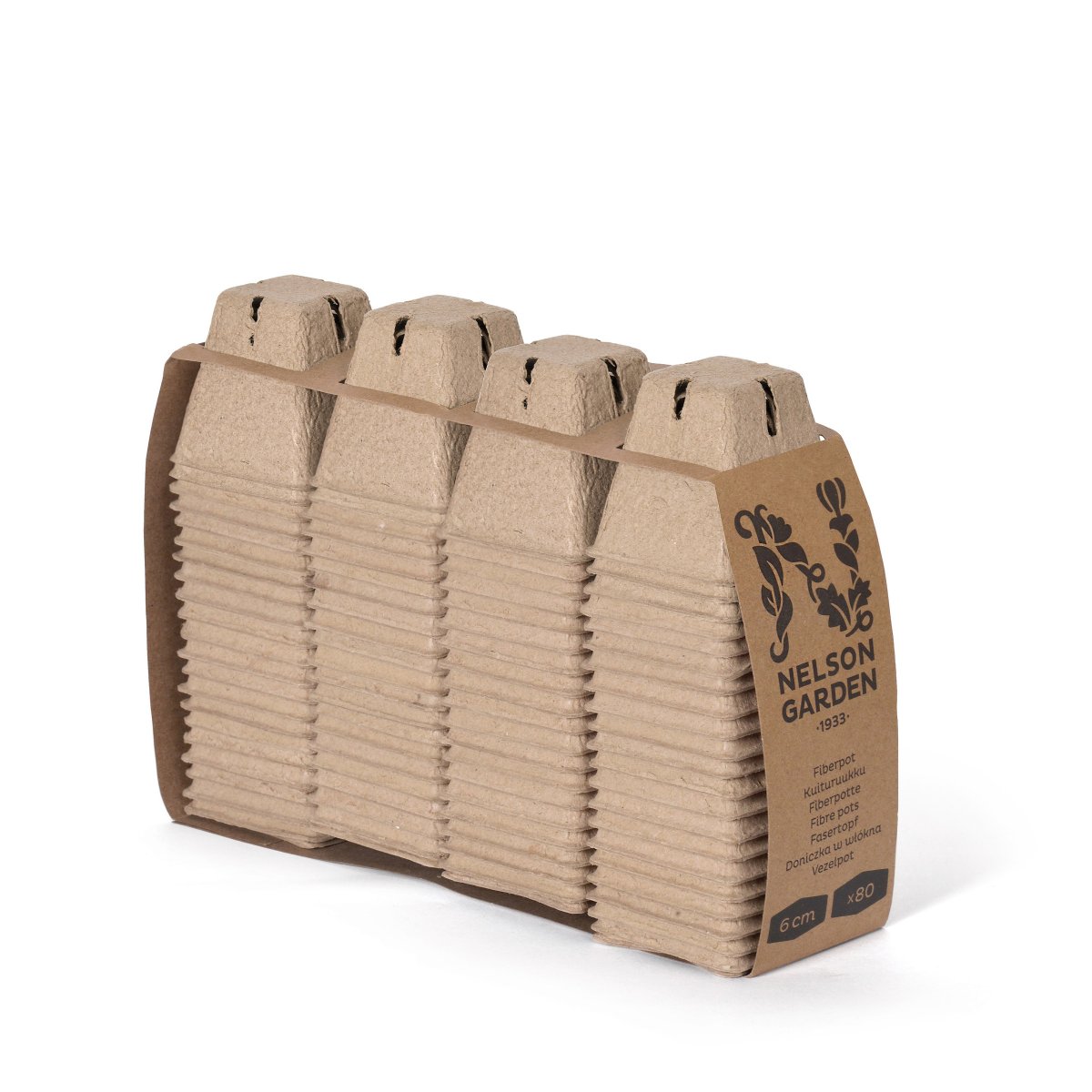 Fiberkruka Fyrkantig 6cm 80-pack
