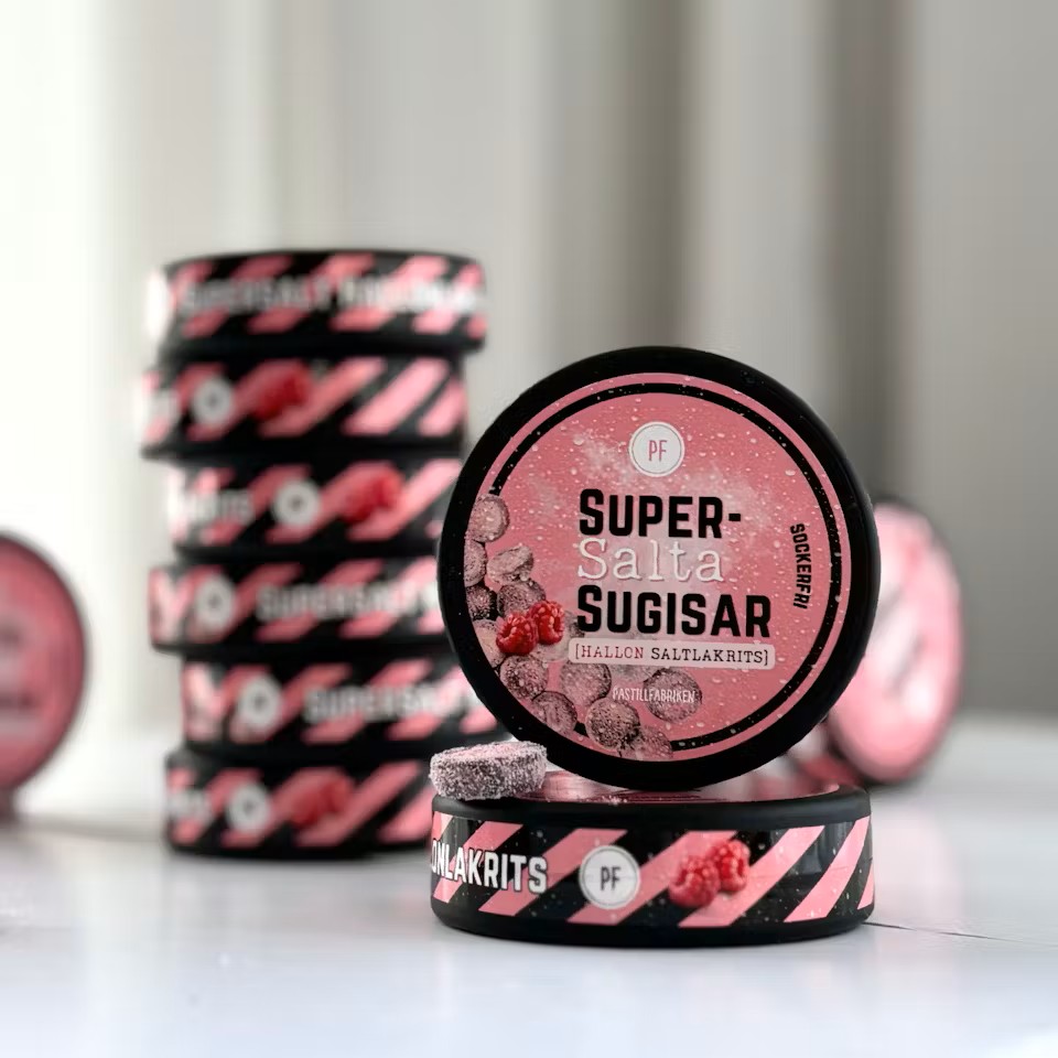 Super Salta Sugisar Hallon&Saltlakrits 35g