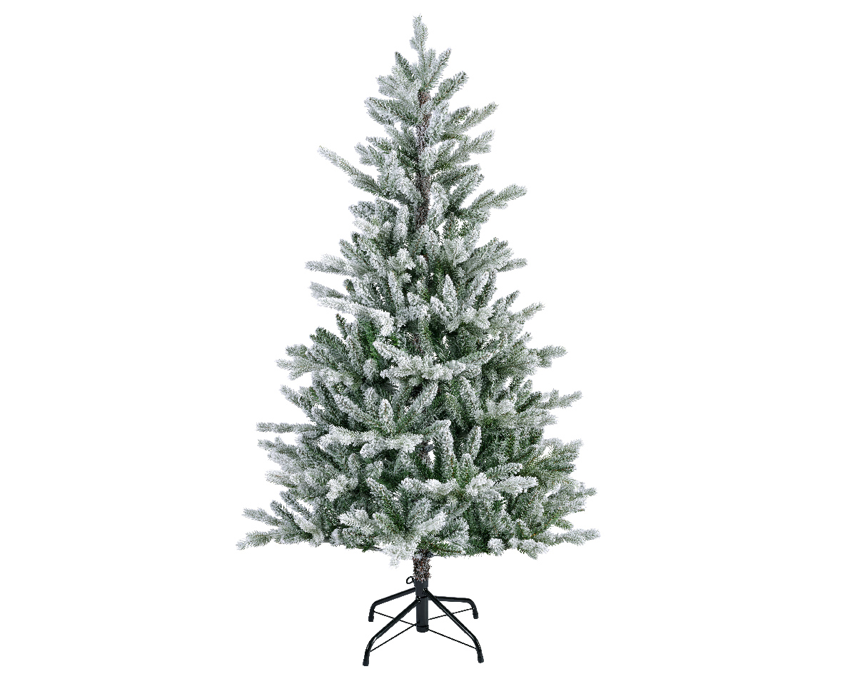 Konstgran / Julgran Allison Pine Snowy (Storlek: H210cm D127cm)