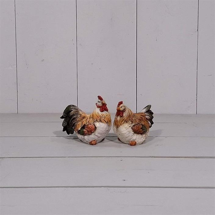 Tupp och höna 11,5x7,5x10cm (Modell: Höna - till vänster)