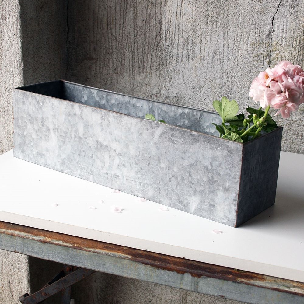 Metal Labda Metallåda 55x15x15cm - Metall / Zink - Utekrukor