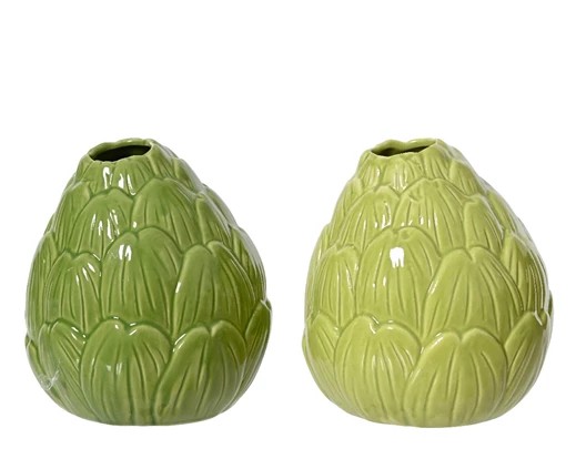 Vas Kronärtskocka Grön 10xH11,5cm (Färg: Mörk Grön )