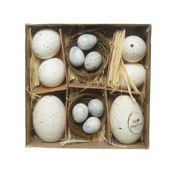 Ägg Mix Vit 8-pack, Prydnad