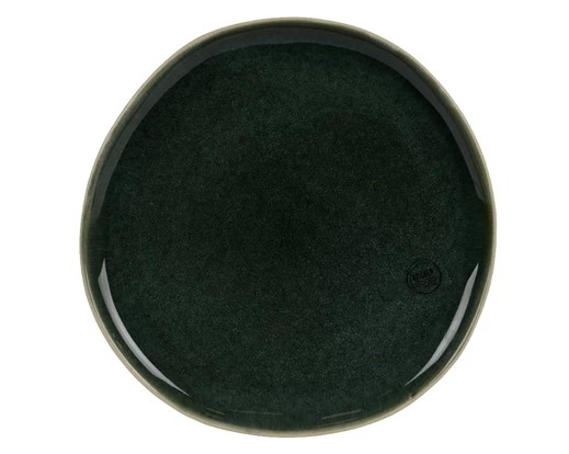 Tallrik M&ouml;rkgr&ouml;n 26x2,1cm