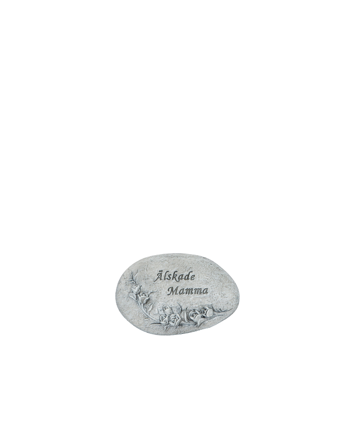 Dekorsten Älskade Mamma Grå 11,5x7,5cm
