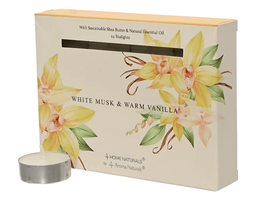 Doftljus Musk & Vanilj 4h 12-pack