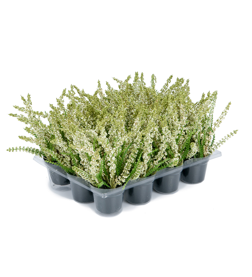 Ljung Vit 18cm, Konstgjord