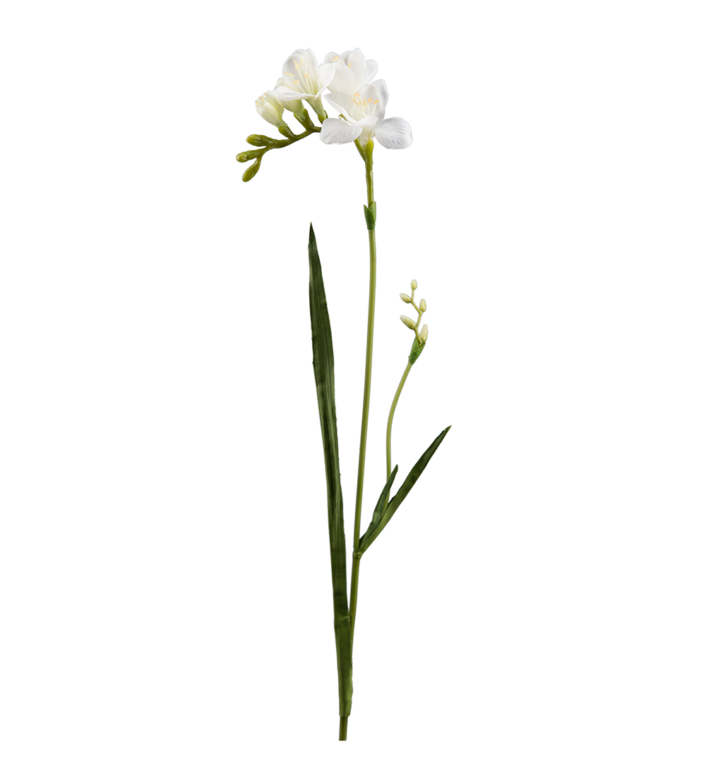 Freesia Vit 60cm, Konstgjord