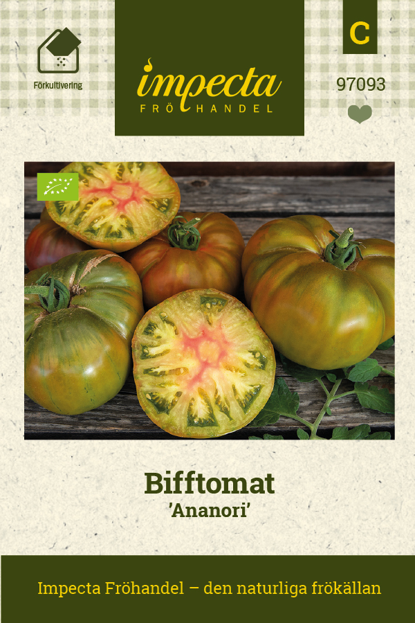 Bifftomat Ananori, Ekologisk - Solanum lycopersicum Ananori