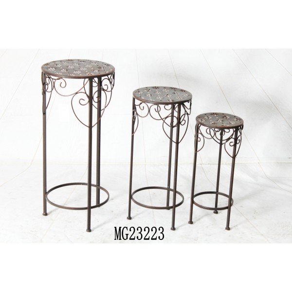 Piedestal Brun Metall (Storlek: 30x68cm)